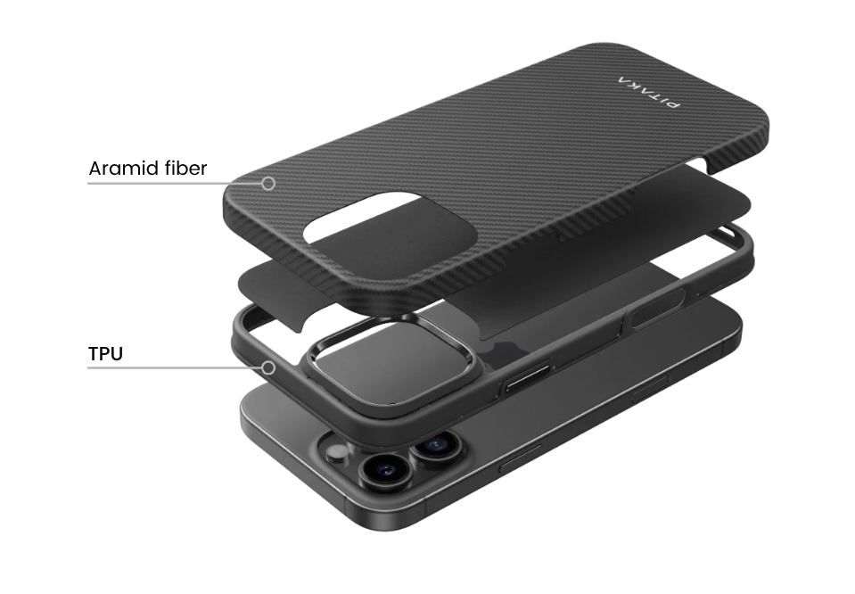 Husa Pitaka iPhone 16 Pro Max Summa, Aramida, Military-Grade, Sunset descriere 1968